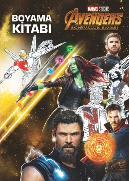 Marvel Avengers Sonsuzluk Savaşı-Boyama Kitabı - Kolektif kitap kapağı