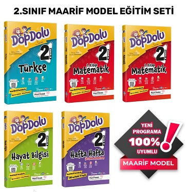 Mavi Boncuk 2. Sınıf Dopdolu Etkinlik Seti Güncel Müfrtedat 5 Kitap kitap kapağı