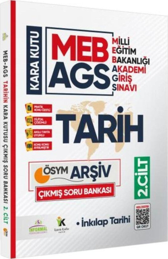 MEB AGS Tarihin Kara Kutusu 2.cilt En Kapsamlı ÖSYM Çıkmış Soru Bankası Konu Özetli Dijital Çözümlü kitap kapağı