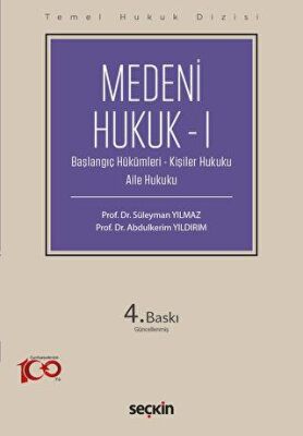 Medeni Hukuk – I (THD) - Abdulkerim Yıldırım kitap kapağı