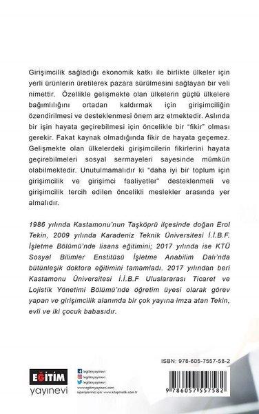 Girişimcilik ve Sosyal Sermaye | Eğitim Yayınevi (İnce Kapak)  - Resim 2