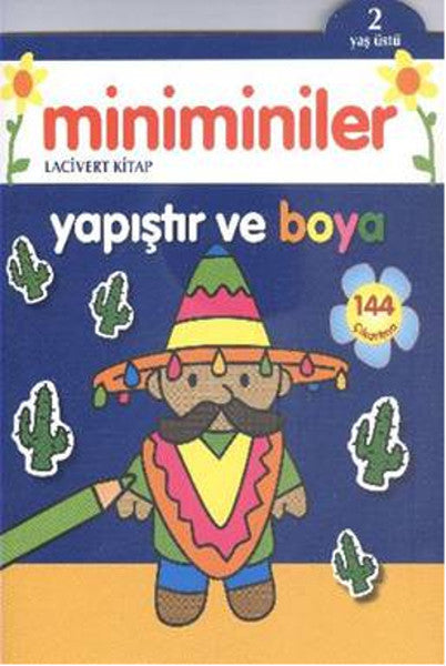 Miniminiler Lacivert Kitap Yapıştır ve Boya - 2 Yaş Üstü - Kolektif kitap kapağı