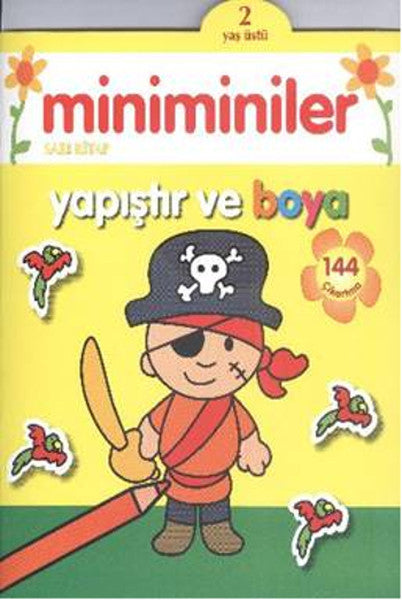 Miniminiler Sarı Kitap Yapıştır ve Boya - 2 Yaş Üstü - Kolektif kitap kapağı