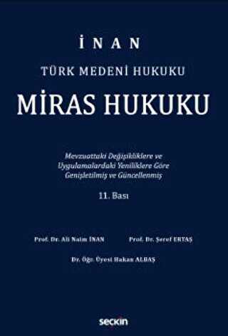 Miras Hukuku - Şeref Ertaş kitap kapağı
