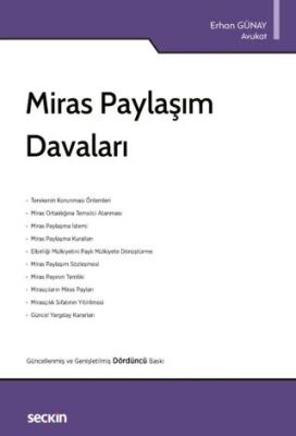 Miras Paylaşım Davaları - Erhan GÜNAY kitap kapağı