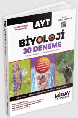 Miray AYT Biyoloji 30 Deneme - Kolektif kitap kapağı