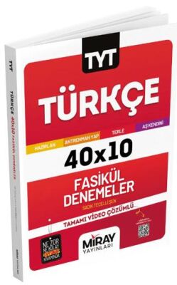 TYT Türkçe 10 Deneme Miray Yayınları - Kolektif kitap kapağı
