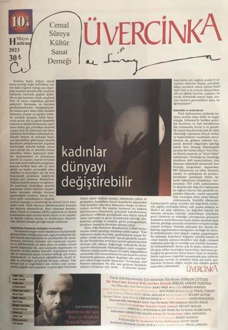 Üvercinka Dergisi: 103 - 104 Mayıs - Haziran 2023 | Üvercinka Dergisi (Ciltsiz)  - Resim 1