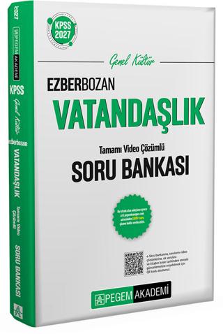 2027 KPSS Genel Kültür Ezberbozan Vatandaşlık Soru Bankası | Pegem Akademi Yayıncılık (Ciltsiz)  - Resim 1