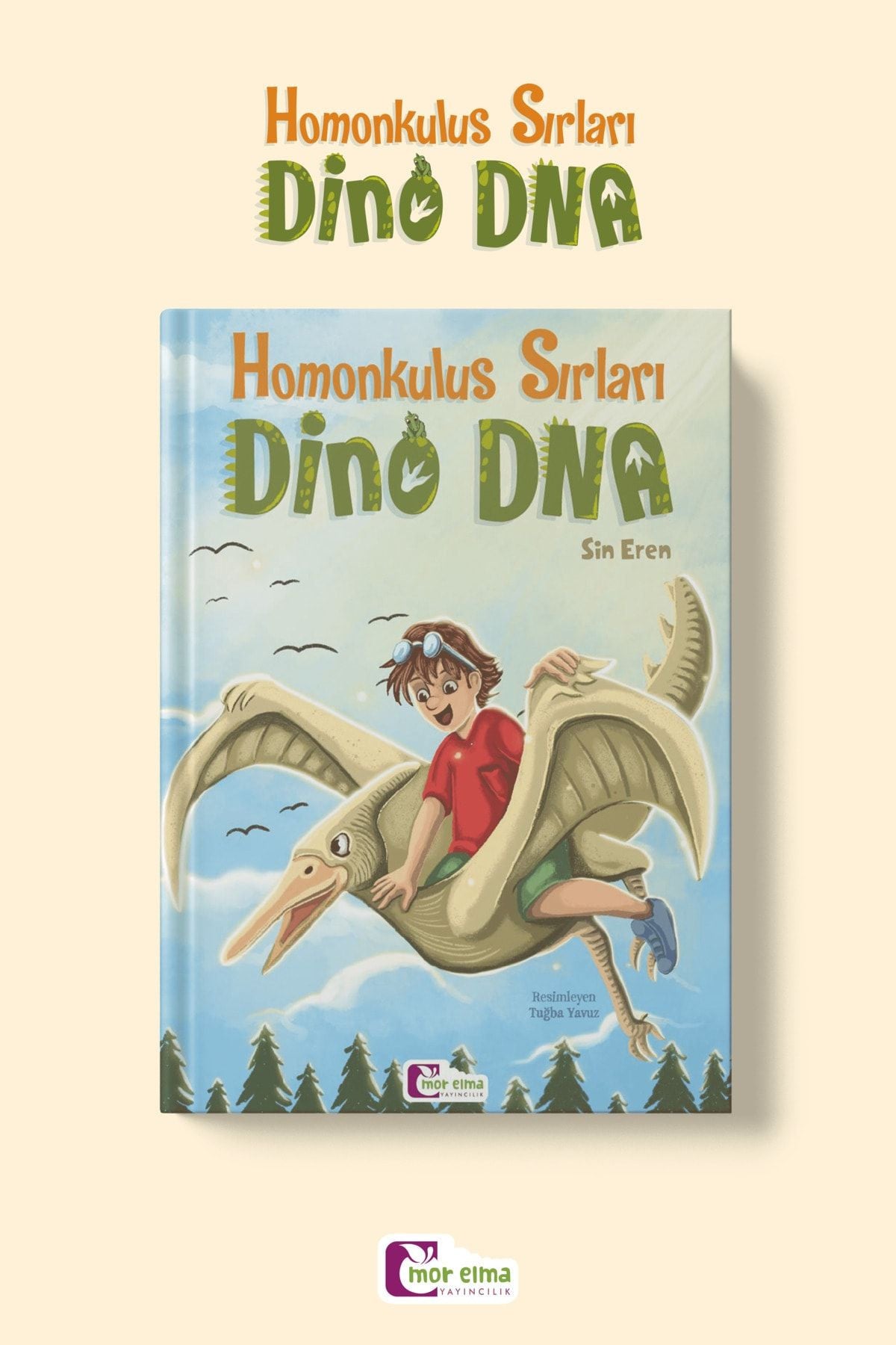 Mor Elma Yayıncılık Homonkulus Sırları Dino Dna kitap kapağı