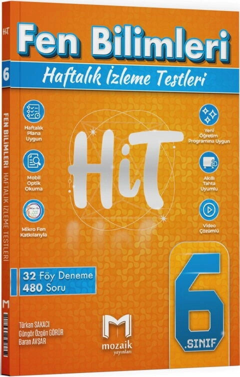 Mozaik 6. Sınıf Fen Bilimleri Haftalık İzleme Testleri kitap kapağı