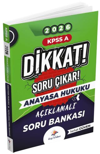 2026 KPSS A Grubu Anayasa Hukuku Dikkat Soru Çıkar Soru Bankası | Dizgi Kitap (Ciltsiz)  - Resim 1
