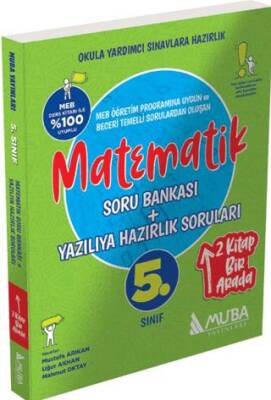 5. Sınıf Matematik Soru Bankası + Yazılıya Hazırlık Soruları 2'Si 1 Arada - Kolektif kitap kapağı