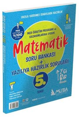 5. Sınıf Matematik Soru Bankası + Yazılıya Hazırlık Soruları 2`si 1 Arada - Mustafa Arıkan kitap kapağı