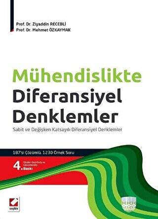 Mühendislikte Diferansiyel Denklemler - Ziyaddin Recebli kitap kapağı