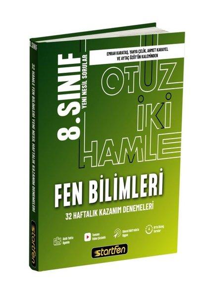 8. Sınıf Fen Bilimleri 32 Deneme Haftalık Kazanım Denemeleri | Startfen Yayınları (İnce Kapak)  - Resim 1