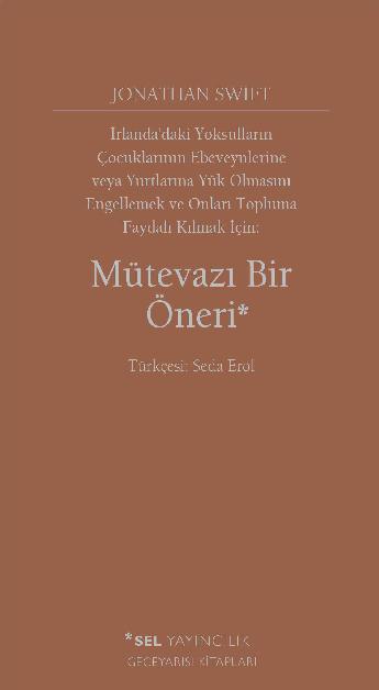Mütevazı Bir Öneri | Sel Yayıncılık