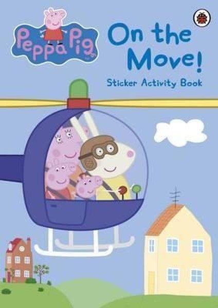 Peppa Pig: On the Move! Sticker Activity Book | Ladybirds (İnce Kapak)  - Resim 1