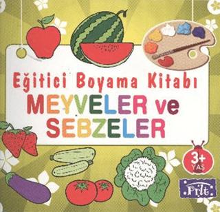 Eğitici Boyama Kitabı - Meyveler ve Sebzeler | Parıltı Yayınları (Ciltsiz)  - Resim 1