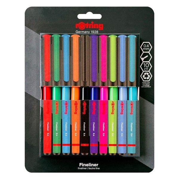 Rotring 10lu Liner Karışık Keçe Uçlu Kalem Seti