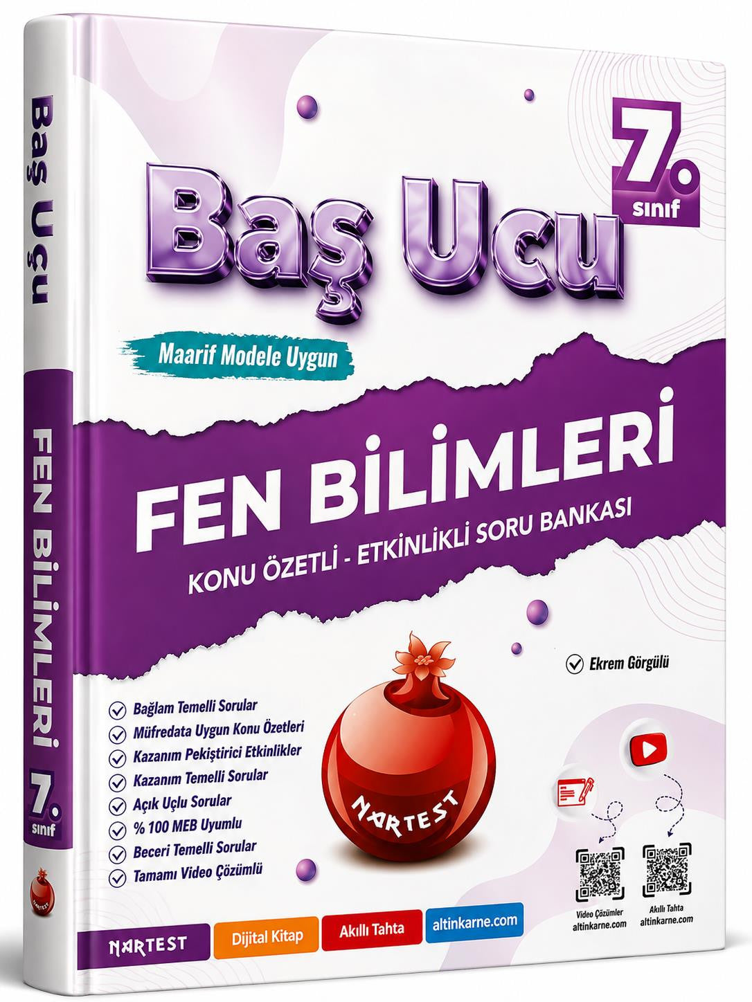 Nartest Yayınları 7. Sınıf Fen Bilimleri Baş Ucu Kitabı Maarif Modeli kitap kapağı