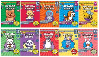 Maxi Boyamalar 10'lu Set | Maxi Yayıncılık (Ciltsiz)  - Resim 1