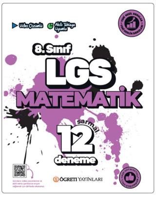 LGS 8. Sınıf Matematik Sarmal 12 Deneme | Öğreti Akademi (Ciltsiz)  - Resim 1