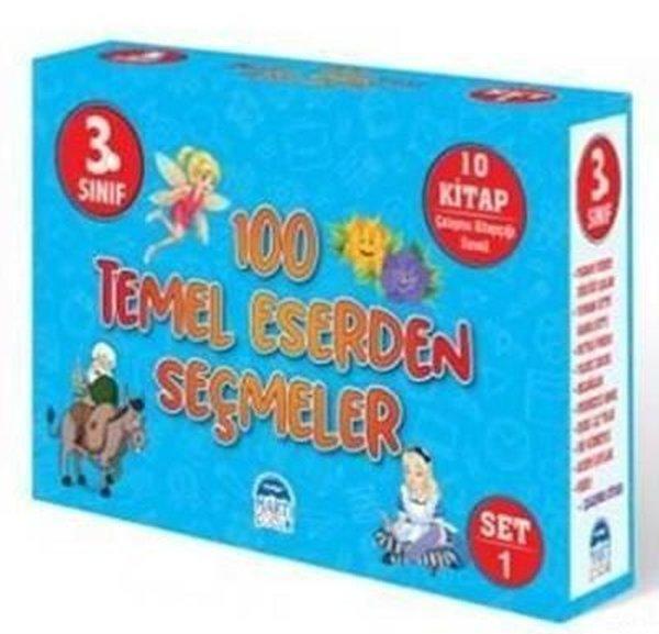 3.Sınıf 100 Temel Eserden Seçmeler Set 1-10 Kitap Takım | Martı Yayınları (İnce Kapak)  - Resim 1