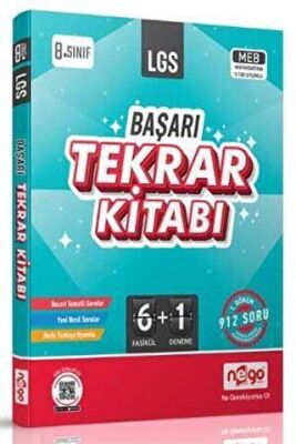 8. Sınıf LGS Başarı Tekrar Kitabı - Kolektif kitap kapağı