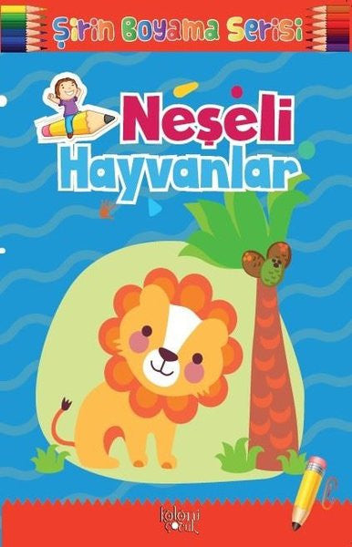Neşeli Hayvanlar-Şirin Boyama Serisi - Kolektif kitap kapağı
