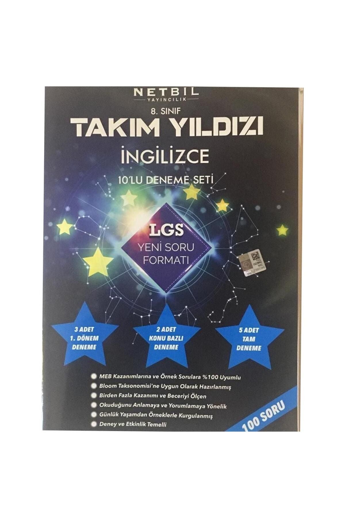 Netbil Yayınları Netbil 8. Sınıf Ingilizce (Lgs) Takım Yıldızı 10'Lu Deneme 2020 - Kolektif kitap kapağı