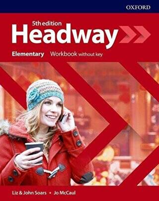 New Headway 5th Edition Elementary Workbook with key - Liz John Soars kitap kapağı
