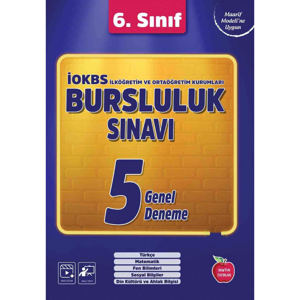 Newton 6.Sınıf Bursluluk Sınavı 5 Genel Deneme kitap kapağı