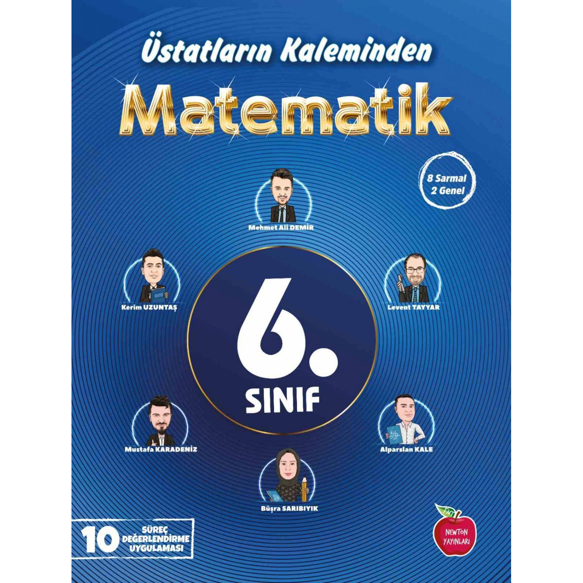 Newton 6.Sınıf Matematik Üstatların Kaleminden 10 Deneme kitap kapağı