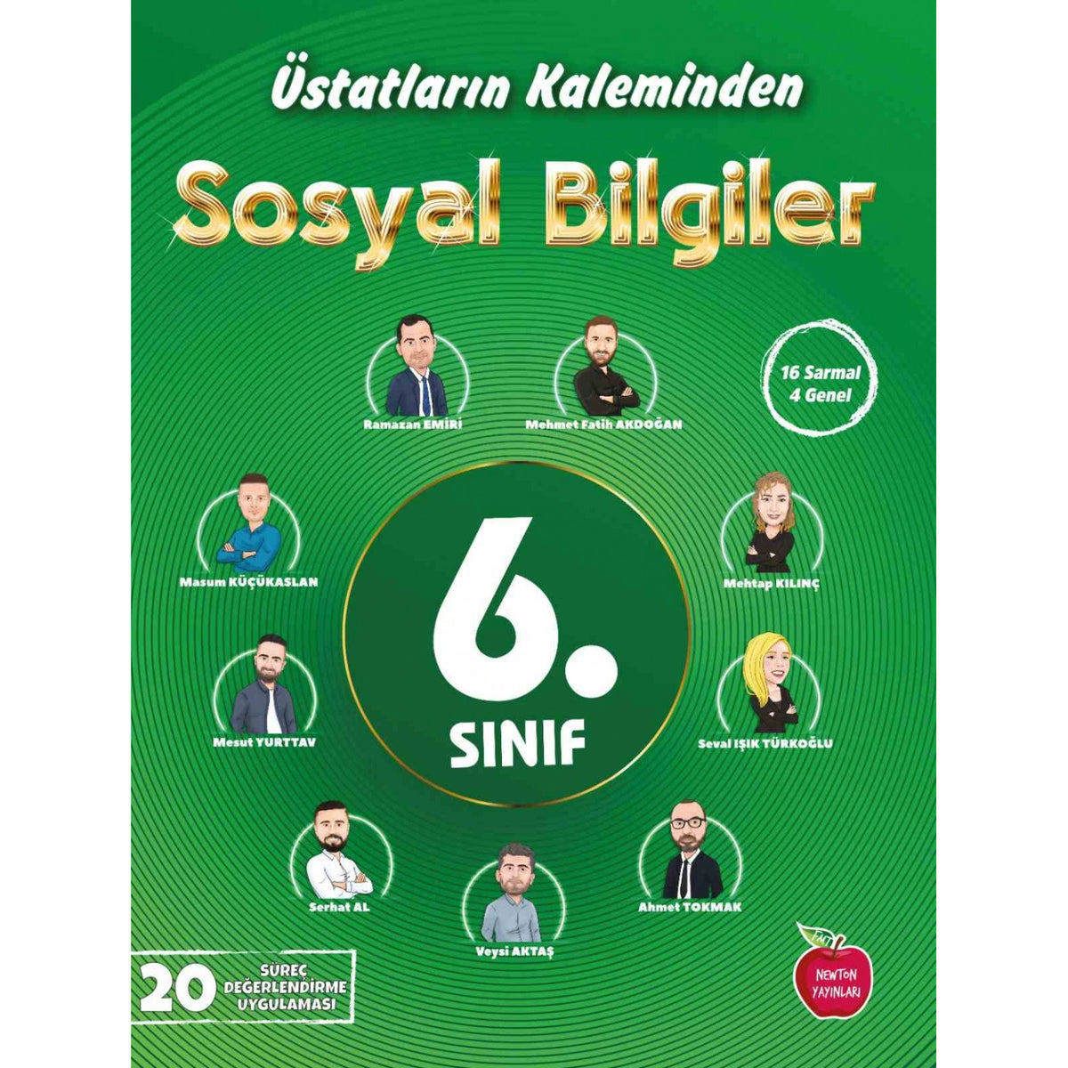 Newton 6.Sınıf Sosyak Bilgiler Üstatların Kaleminden 20 Deneme kitap kapağı