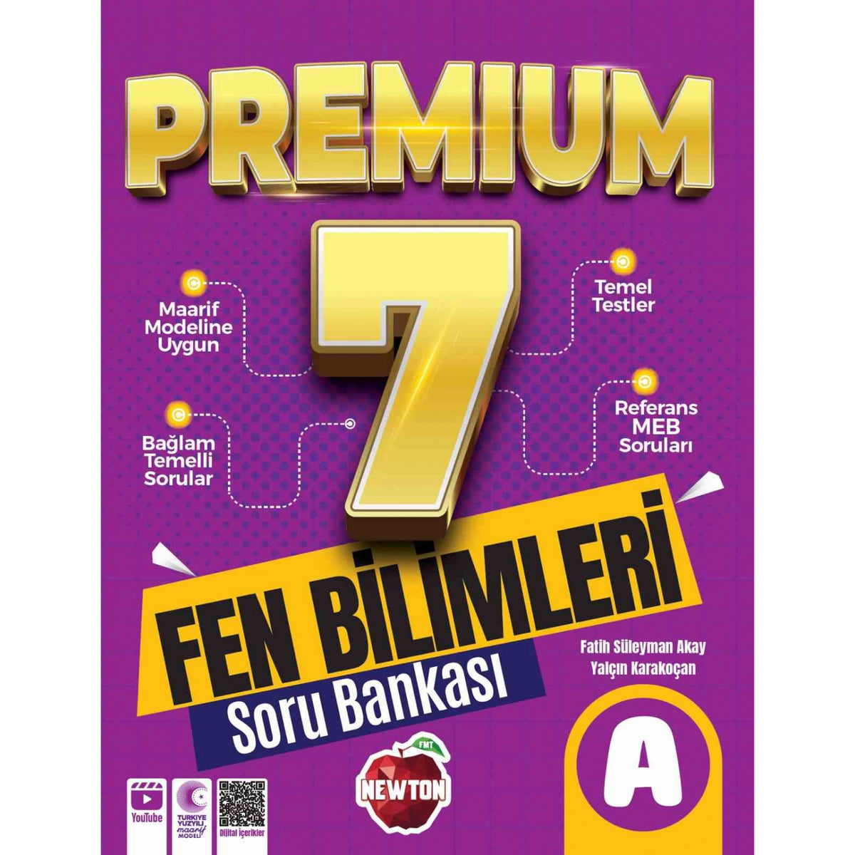 Newton 7. Sınıf Premium A Fen Bilimleri Soru Bankası Yeni Maarif kitap kapağı