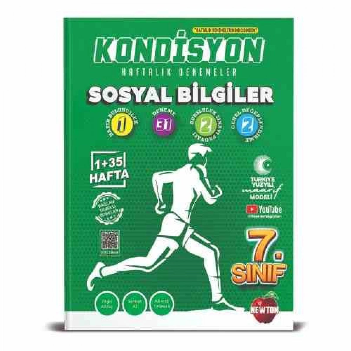 Newton 7.Sınıf Kondisyon Sosyal Bilimler Haftalık Kazanım Denemeleri Maarif Model kitap kapağı