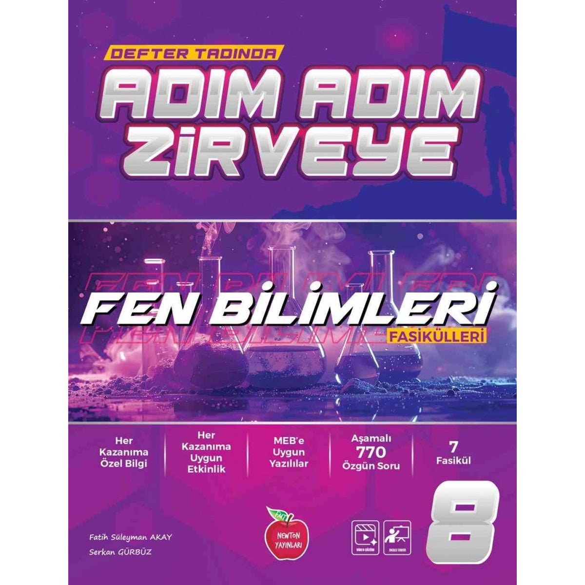 Newton 8.Sınıf Fen Bilimleri Fasikül Adım Adım Etkinlikli Konu Anlatımlı Soru Bankaları kitap kapağı