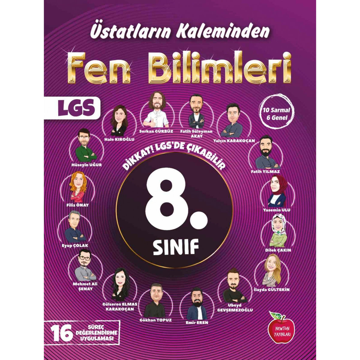 Newton 8.Sınıf Fen Bilimleri Üstatların Kaleminden 16 Deneme Yeni kitap kapağı