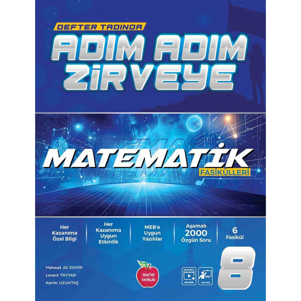 Newton 8.Sınıf Matematik Fasikül Adım Adım Etkinlikli Konu Anlatımlı Soru Bankaları kitap kapağı