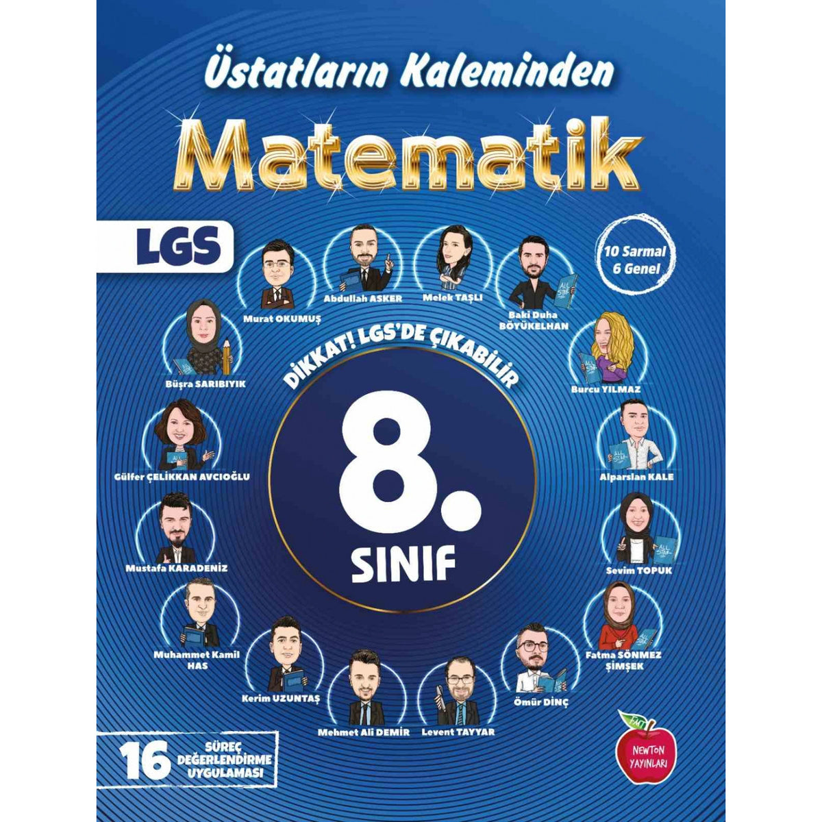 Newton 8.Sınıf Matematik Üstatların Kaleminden 16 Deneme Yeni kitap kapağı