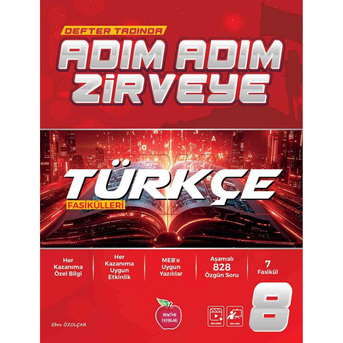 Newton 8.Sınıf Türkçe Fasikül Adım Adım Etkinlikli Konu Anlatımlı Soru Bankaları kitap kapağı