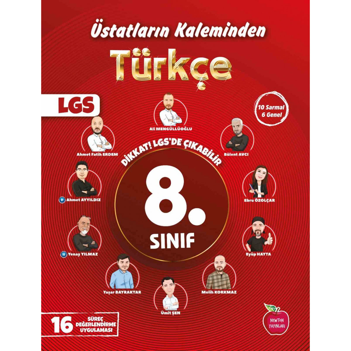 Newton 8.Sınıf Türkçe Üstatların Kaleminden 16 Deneme Yeni kitap kapağı