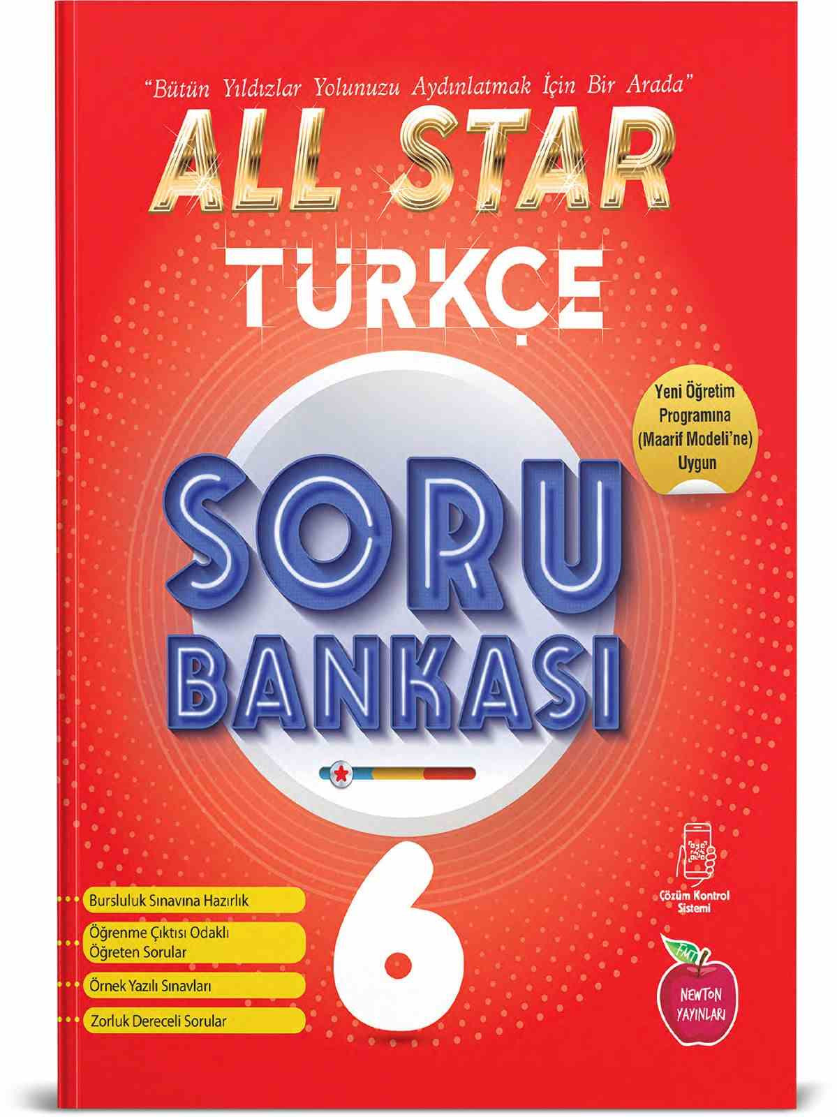 Newton Yayınları 6. Sınıf All Star Türkçe Soru Bankası Yeni Maarif - Kolektif kitap kapağı