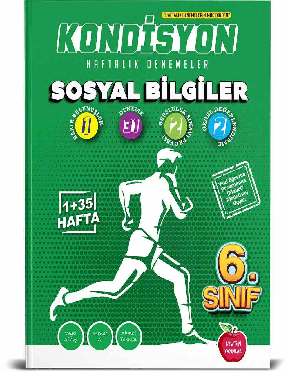 Newton Yayınları 6. Sınıf Sosyal Bilgiler Kondisyon Denemeleri Yeni Maarif - Kolektif kitap kapağı