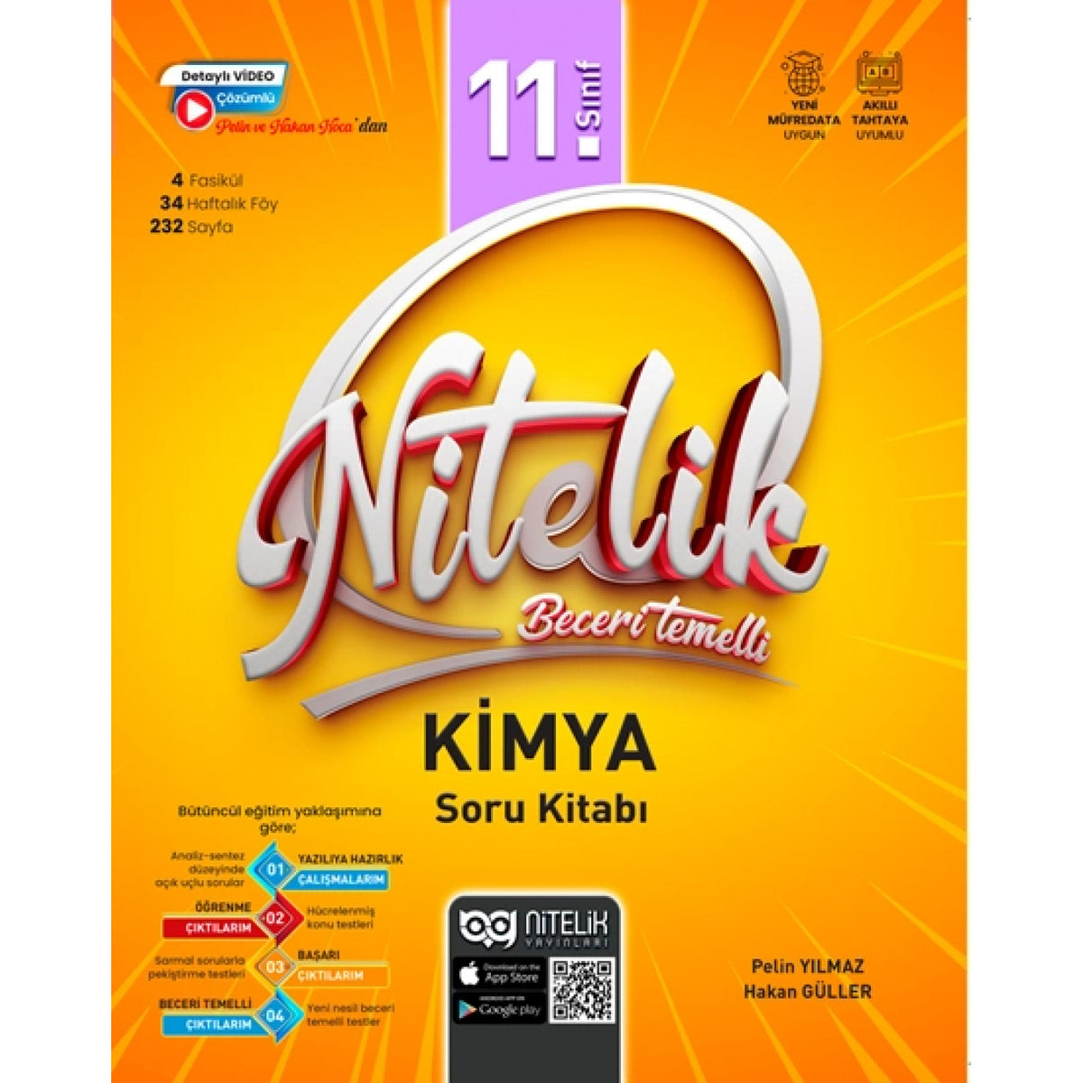 Nitelik Yayınları 11. Sınıf Beceri Temelli Kimya Soru Kitabı kitap kapağı