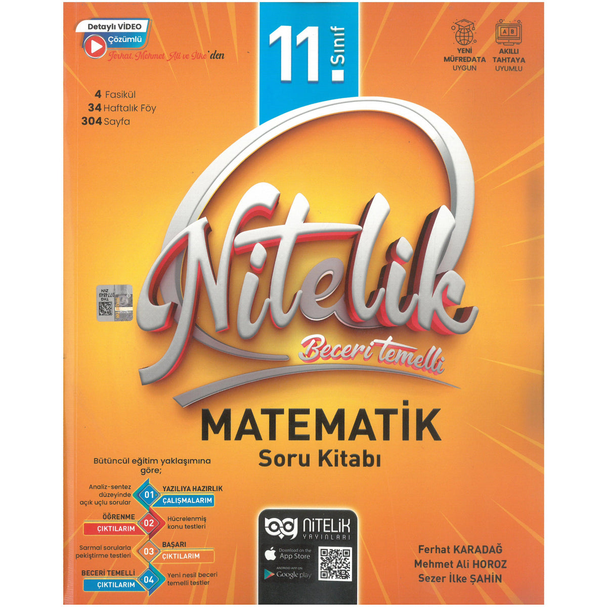 Nitelik Yayınları 11. Sınıf Matematik Beceri ve Temelli Maarif Soru Kitabı kitap kapağı