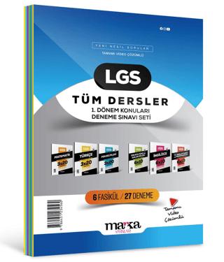 2025 LGS 1.Dönem Konuları Tüm Dersler Deneme Sınavı Seti 6 Fasikül 27 Deneme
