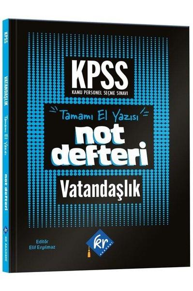 KPSS Vatandaşlık El Yazısı Konu Anlatım Defteri | KR Akademi (İnce Kapak)  - Resim 1
