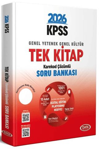 2026 KPSS Genel Yetenek - Genel Kültür Tek Kitap Soru Bankası - Karekod Çözümlü + Dijital Eğitim